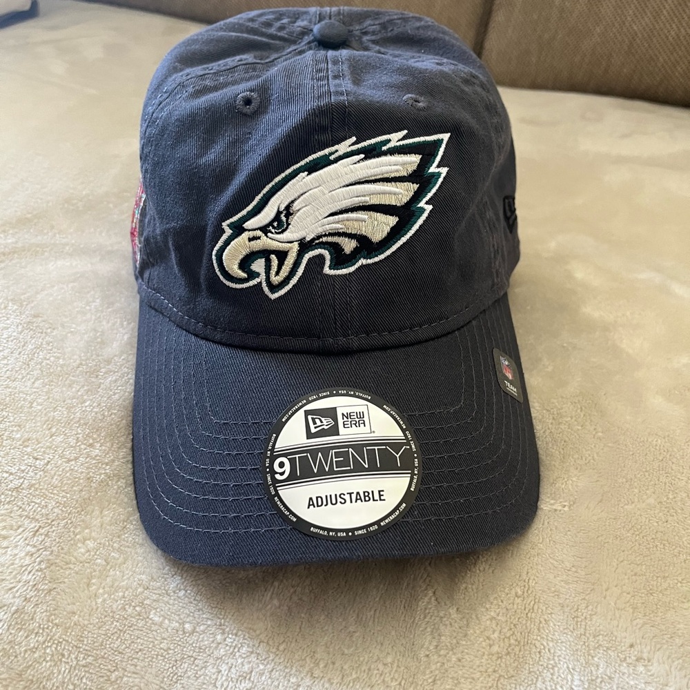 NFL Philadelphia Eagles Gray New Era Adjustable Hat NWT